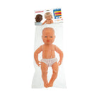 Miniland Anatomically Correct Newborn Doll - 15-3/4" - Caucasian Girl-Role play with dolls helps children understand concepts such as family, diversity, and cooperation