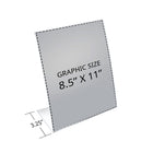 Azar Desktop/Countertop Rear Loading Plastic Document Holder - Clear - 3 Pack-Rear/Side Loading