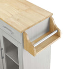 Modway Cuisine Kitchen Cart - White Natural-10