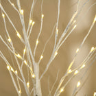 HOMCOM 5' Artificial Birch Tree with 96 Warm White LED Lights - White-Use it indoors and outdoors as long as it has a cover. Place it at home, at parties, at weddings, patio, etc.