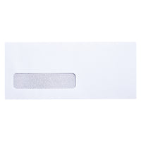 SupremeX Security Commercial Envelopes with Window - Tinted Grey Lining - #10 - 24 lb. - 4-1/8" x 9-1/2" - White - Box of 500-#10 Window Security Envelopes