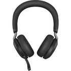 Jabra Evolve2 75-USB-A UC Stereo Headset-LED features and functions: Busylight, Deskstand docking indication, Incoming call, Microsoft Teams notifications (SKU dependent)