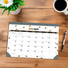 BrownTrout 2026 18-Month Monthly Desk Pad Calendar - Busy Bees - 14" x 10"-Durable Construction - Thick, high-quality paper that prevents ink bleed-through is secured on a durable backboard with corner stays, for smooth writing throughout the year
