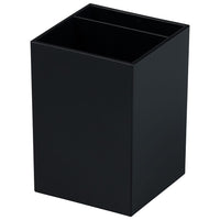 JAM Paper Plastic Pen Holder - Black-Colour: Jet Black | Be stylish and organized with a modern colourful pencil holder.