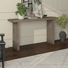 Hudson&Canal Soren 55"W Console Table - Antiqued Grey Oak-Features easy assembly