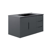 Modway Vitality 36" Bathroom Vanity - Grey/Black-Modern Bathroom Vanity