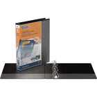 Davis Group QuickFit D-Ring View Binder - 1" - Black-11.5"H x 10.25"W (For Letter Size)