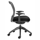 Nightingale MXO Mid Back Conference Chair - Black-Swivel tilt mechanism with gas lift height adjustment and preset tension control