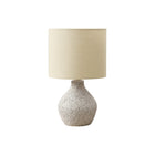 Monarch Specialties 16" H Contemporary Table Lamp - Beige Resin / Beige Shade-A stylish 16"h table lamp featuring a speckled beige resin base and a coordinating linen-polyester blend beige shade, perfect for enhancing the ambiance of any contemporary living room, bedroom, or office setting