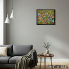 Animal Atrium by Michael Fishel - Framed Canvas - 26" x 22"-Ready to hang - arrives fully assembled