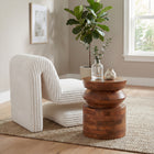 Zuo Kollam Side Table - Walnut-Dimensions: 15.2" L x 15.2" W x 19.1" H