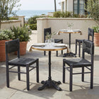 Zuo Gazebo Dining Table - Multicolor-Dimensions: 23.6" L x 23.6" W x 29.5" H