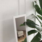 HOMCOM Full Length Mirror - 14.6" W x 61.8" H - White-Pure colour finish blends into your bedroom, living room, hallway with ease 