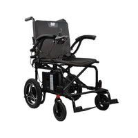 Journey Air 2026 Lightweight Folding Power Wheelchair - Black-Lightweight folding power wheelchair design supports portable everyday mobility