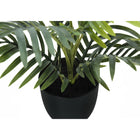 Monarch Specialties 20" Artificial Indoor Palm - Table - Black Pot-No assembly required: product dimensions: 23 in. L x 21 in. W x 20 in. H