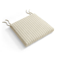 Modway Jax Fabric Dining Chair Seat Cushion - Oatmeal Stripe-Soft Padded Seat Cushion