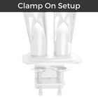 MotionGrey Single Monitor Arm Stand - VESA Desk Mount for Up to 28" Screens - White-Strong Metal Construction: Built with durable materials to securely hold your monitor in place while maintaining a clean and minimal aesthetic