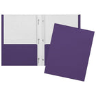 Staples Twin Pocket & Prong Portfolio - Purple-Purple twin pocket and prong portfolio