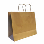 Wamaco Twisted Handle 100% Recycled Shopper Bags - 16" x 6" x 13" - Kraft - 100 Pack (14-5703K)-Durable and reusable to minimize their impact on the environment