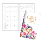 AT-A-GLANCE 2026-28 Badge Floral 2-Year - Pocket Planner - 6-3/16 x 3-5/8 - Bilingual-Page size: 6-3/16" H x 3-5/8" W