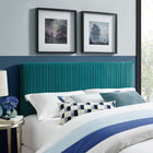 Modway Keira Performance Velvet Full/Queen Headboard - Teal-Performance Velvet Polyester Upholstery
