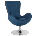 Flash Furniture Egg Series Fabric Side Reception Chair - Blue-Contemporary Style