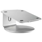 ShoppingAll Ergonomic Laptop Stand with 360-Degree Swivel Base for Laptops Up to 17" - Silver-Smooth, durable, and premium aluminum steel design matches most surfaces and devices (especially your MacBook's)