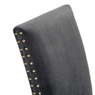 Modway Parcel Performance Velvet Dining Side Chairs - Charcoal - 2 Pack-10