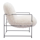 Zuo Pelut Accent Chair - White-3 year limited warranty