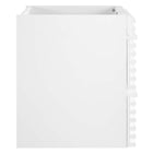 Modway Render 24" Wall-Mount Bathroom Vanity Cabinet - White-Full-Extension Drawers