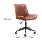 Zuo Maker Office Chair - Brown-8