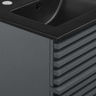 Modway Render 18" Wall-Mount Bathroom Vanity - Grey/Black-Fixtures Not Included