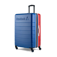 Reebok Double Dribble 30" Hardside Spinner Luggage - Blue-Single 360 degree spinner wheels for effortless, smooth & quiet rolling