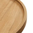 Modway Chiro Round Wood Side Table - Natural-7