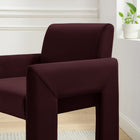 Modway Daven Stain-Resistant Performance Velvet Dining Armchair - Mulberry-Internal Webbing Support System