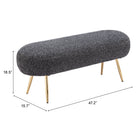 Zuo Creek Bench - Glitter Black-6