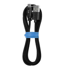 Blu Element Braided Charge/Sync Micro USB 4ft Black (B4MICBK)-USB 2.0 for fast synchronization