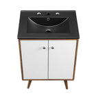 Modway Transmit 24" Bathroom Vanity - White/Black-9
