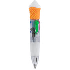 Merangue Mini Multi-Colour Fast Food Pens - 2 Pack-Clear barrel shows the inner mechanism for a cool look