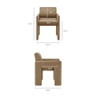 Modway Daven Stain-Resistant Performance Velvet Dining Armchair - Taupe-Stain-Resistant Performance Velvet