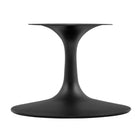 Modway Lippa 48" Oval Wood Coffee Table - Black White-Assembly Required