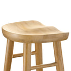 Modway Saville Backless Wood Bar Stools - Oak - Set of 2-9