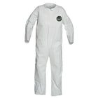 Dupont Personal Protection Coverall, Proshield 50, Zipper Front, White, Large, 25 Pack (NB120SWHLarge002500)-Material: Microporous
