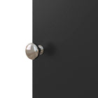 HOMCOM Bathroom Toilet Paper Storage Cabinet with Doors and Shelves - Black-Surface is debris resistant and easy to clean