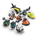 LEGO City Great Vehicles Airplane, Service Truck & Hovercraft Remix-LEGO accessories include a life preserver, wrench and medic kit