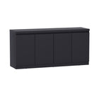 Manhattan Comfort Griffin 62" Modern 4-Door Sideboard - Onyx-Durable Construction Built with quality materials for lasting stability and everyday use