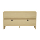 Manhattan Comfort Linda 60" Modern 4-Door Sideboard - Natural Oak-30 Day Limited Manufacturer's Warranty