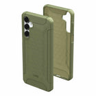 UAG Scout Rugged Case for Galaxy A16 5G - Translucent Olive-Raised screen surround