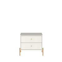 Manhattan Comfort Jasper 25.15" Modern Nightstand - Off White-Modern Nightstand for Bedroom and Living Room Use