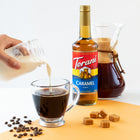 Torani Classic Caramel Syrup with Pump - 750 mL-Made with pure cane sugar and natural flavours